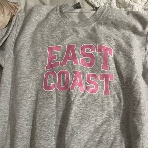 Pink lily east coast sweatshirt NWOT size M